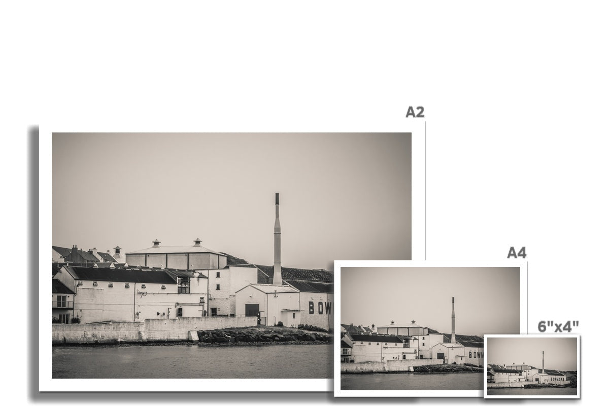 Bowmore Distillery Black and White Hahnemühle Photo Rag Print