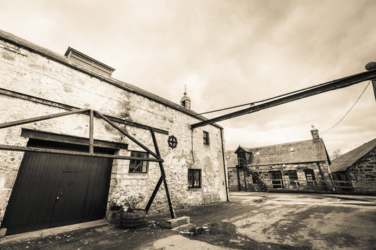 Brora Still Room Golden Black and White Hahnemühle Photo Rag Print