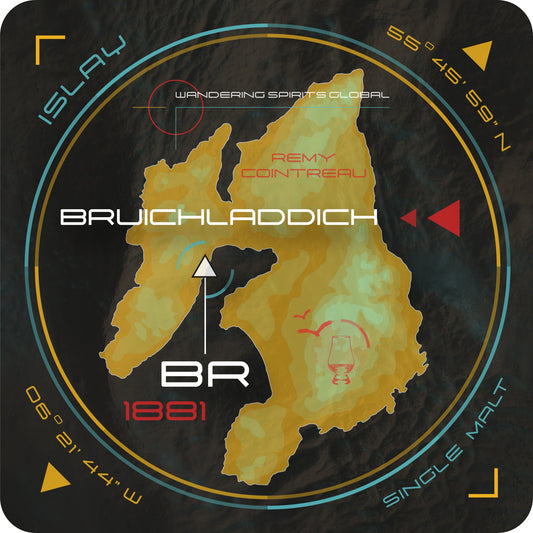 Bruichladdich Islay Map Coaster