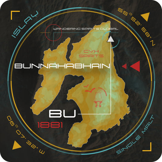 Bunnahabhain Islay Map Coaster