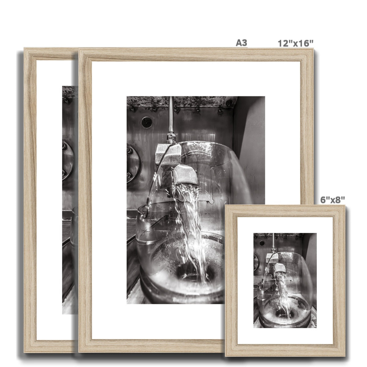 Lagavulin No1 Spirits Feints Black and White Framed & Mounted Print