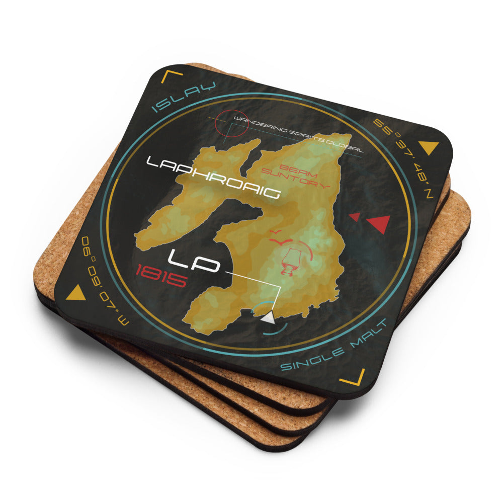 Laphroaig Islay Map Coaster