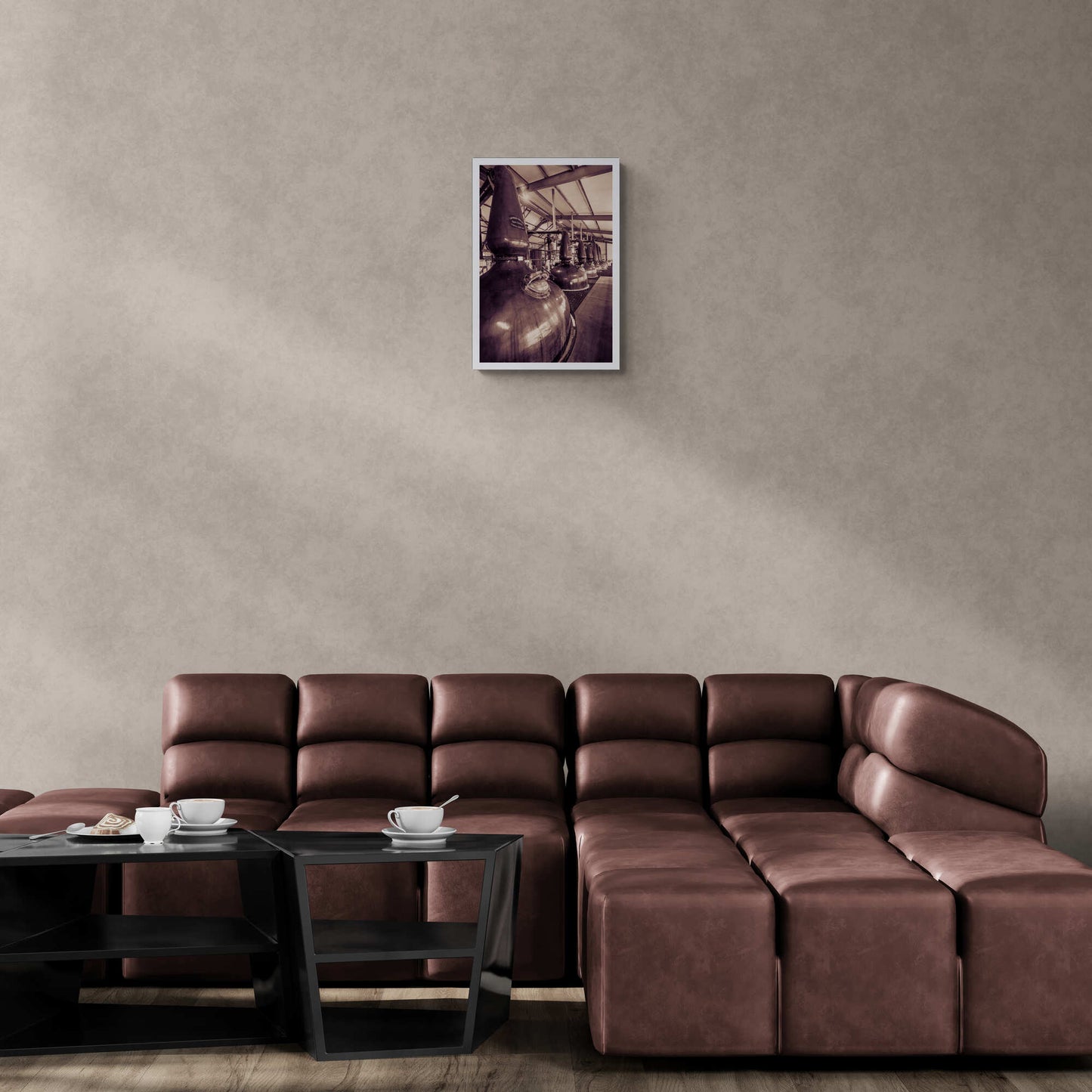 Spirit and Wash Stills Laphroaig Distillery Sepia Toned Hahnemühle Photo Rag Print A2 Portrait by Wandering Spirits Global