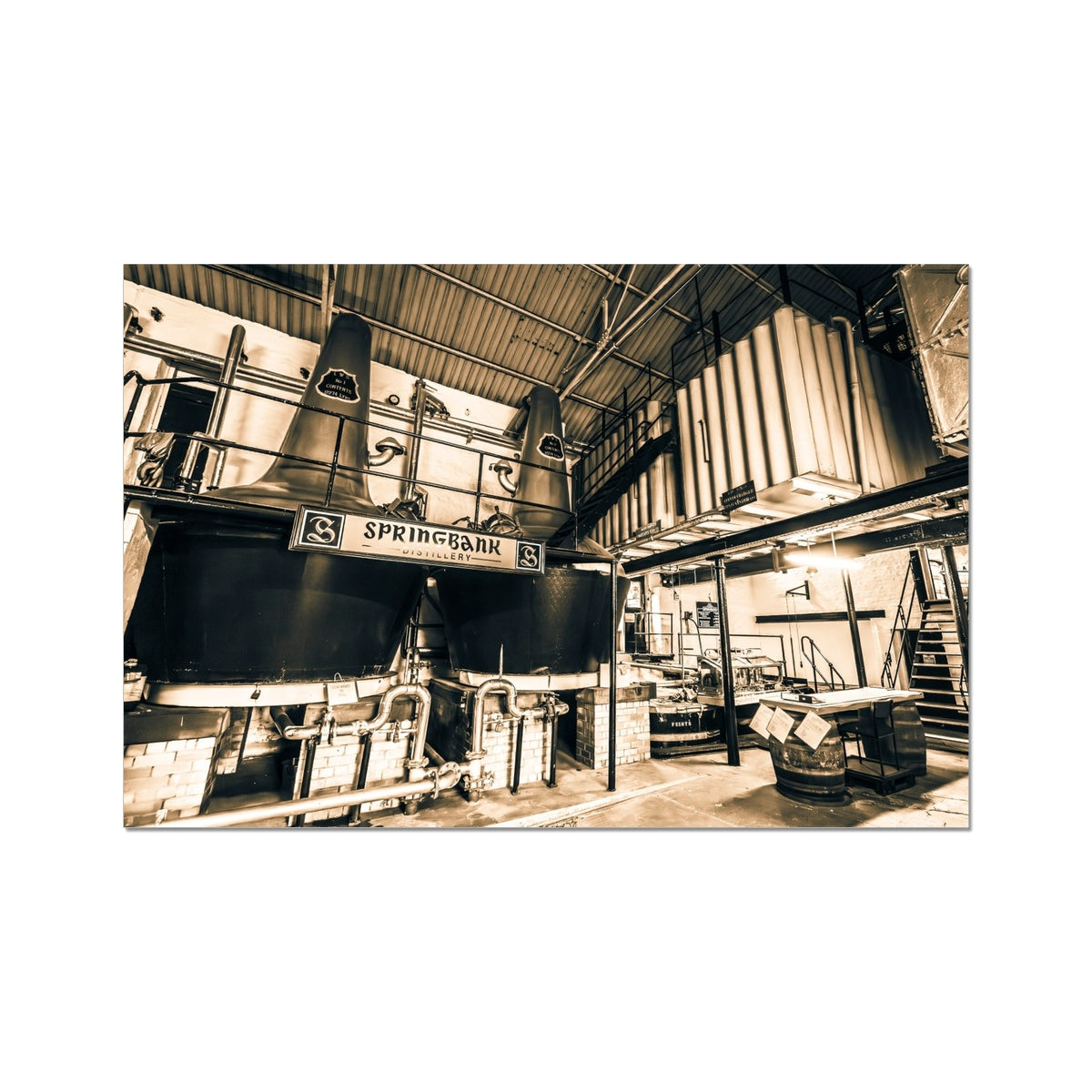 Springbank Distillery Black and White C-Type Print