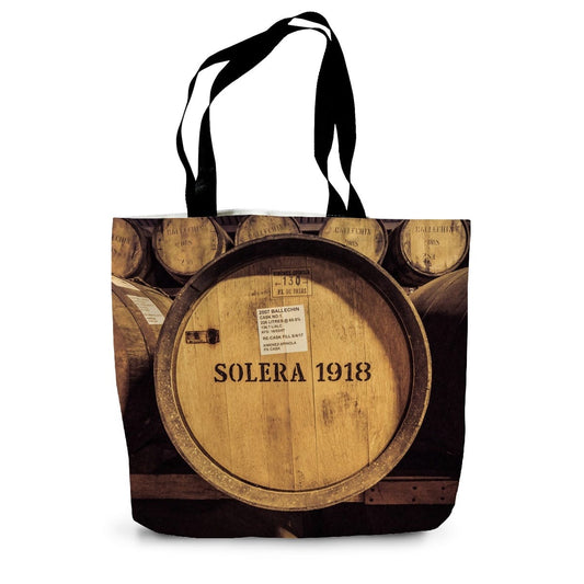 Ballechin 2007 Solera Cask Canvas Tote Bag 14"x18.5" by Wandering Spirits Global