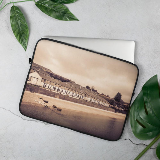 15 in Bunnahabhain Distillery Soft Colour Laptop Sleeve by Wandering Spirits Global