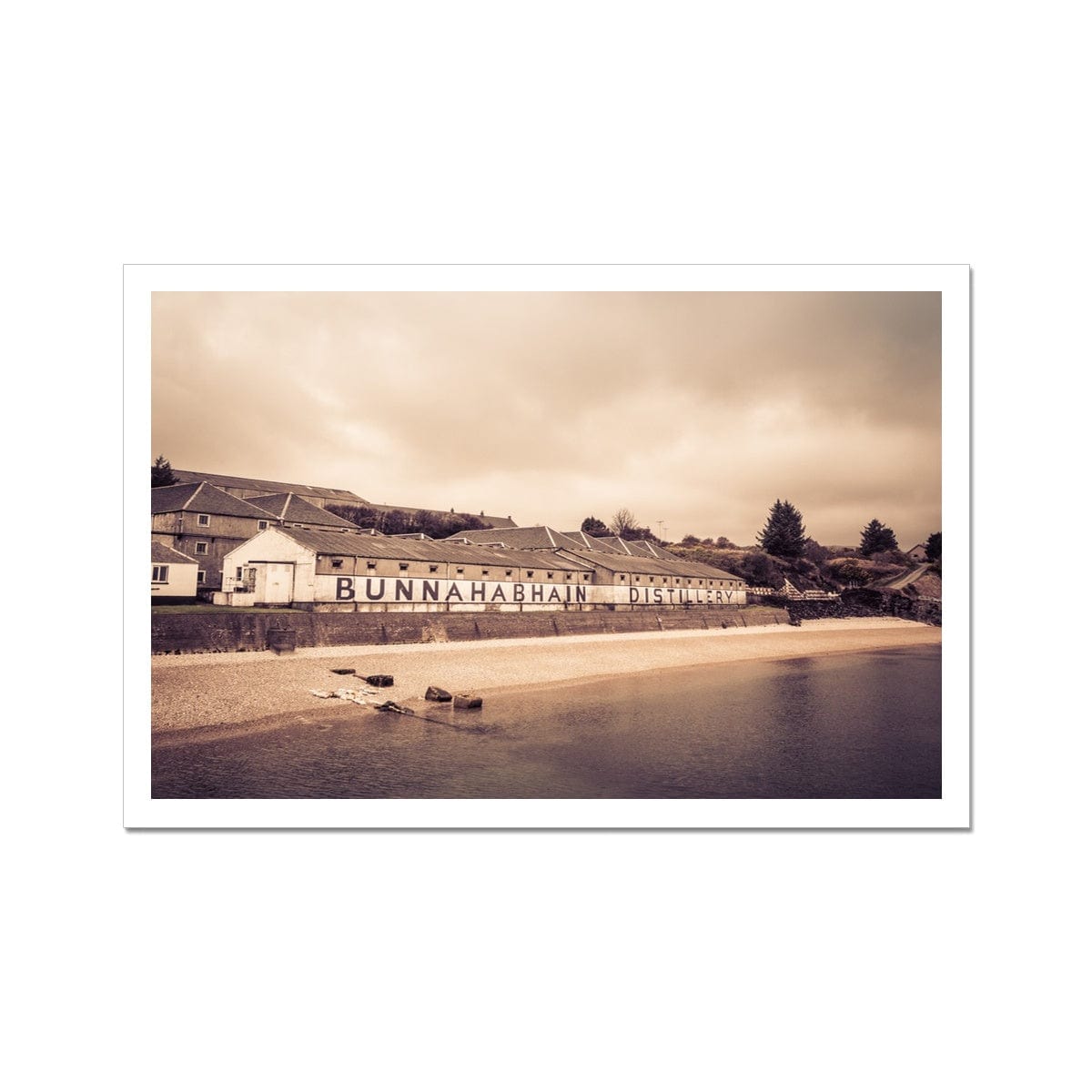Bunnahabhain Distillery Warehouse Soft Colour Hahnemühle Photo Rag Print 18"x12" by Wandering Spirits Global
