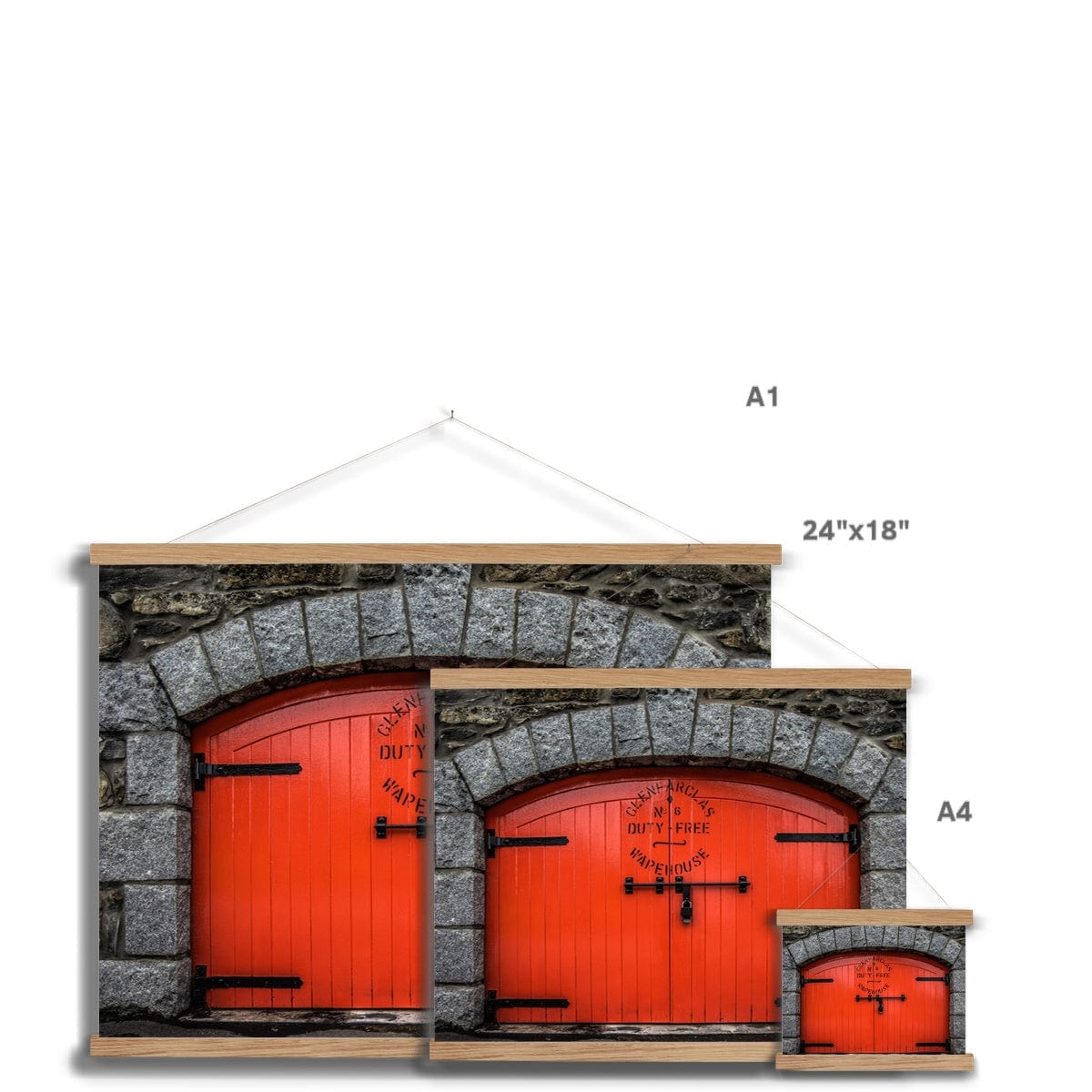Glenfarclas Distillery Duty Free Warehouse 6 Fine Art Print with Hanger by Wandering Spirits Global