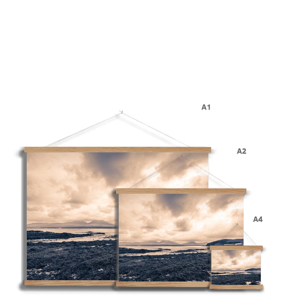 Seaweed Jura and Bunnahabhain Distillery Fine Art Print with Hanger by Wandering Spirits Global