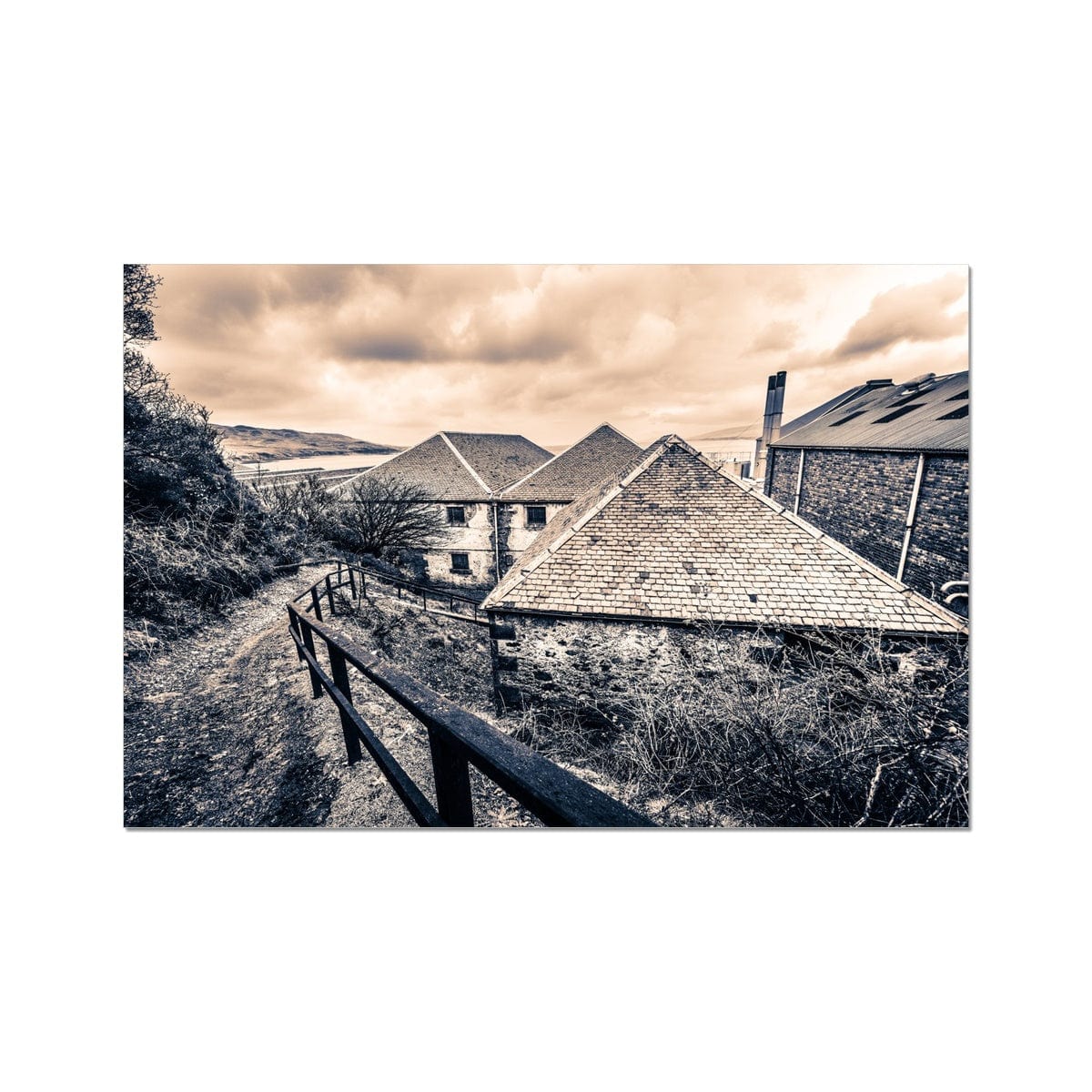 View From Above Bunnahabhain Distillery C-Type Print 12"x8" by Wandering Spirits Global