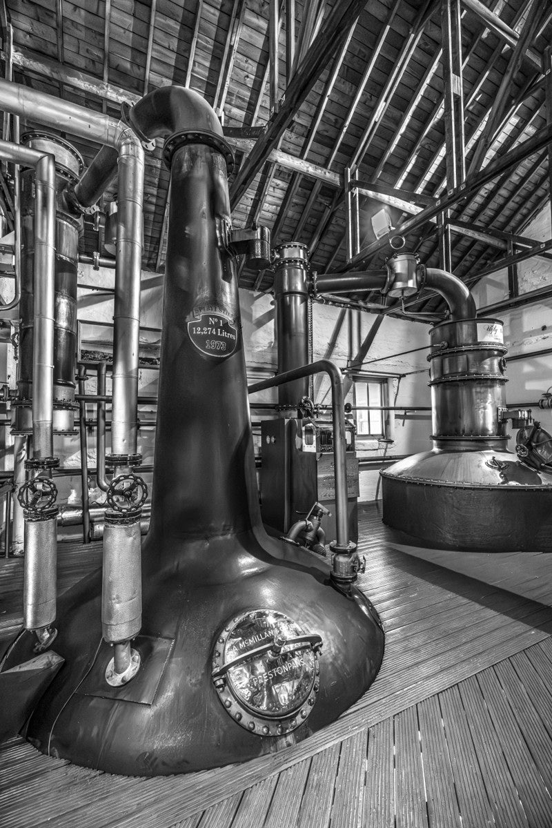 Bruichladdich No 1 Still Ugly Betty Black and White