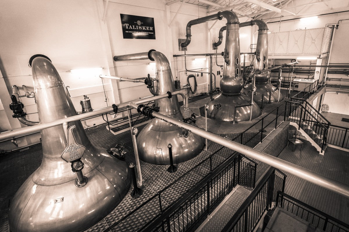 Low Wines and Wash Stills Talisker Golden Toned