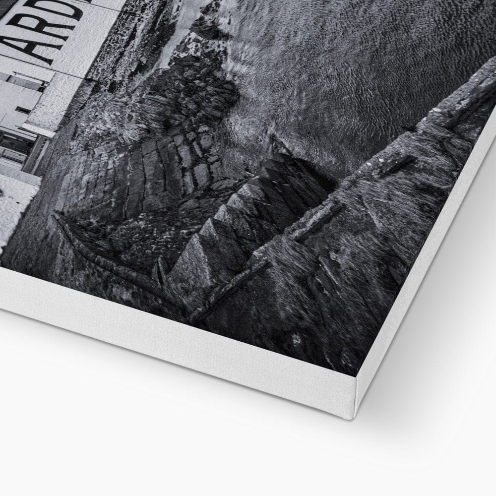 Ardbeg Distillery Black and White Canvas by Wandering Spirits Global