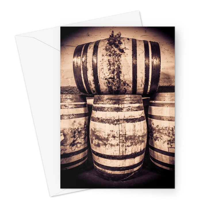 Octave Casks Bunnahabhain Distillery Greeting Card A5 Portrait / 1 Card by Wandering Spirits Global