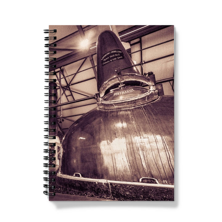 Spirit Stills No 1 and No 2 Laphroaig Notebook A5 / Graph by Wandering Spirits Global