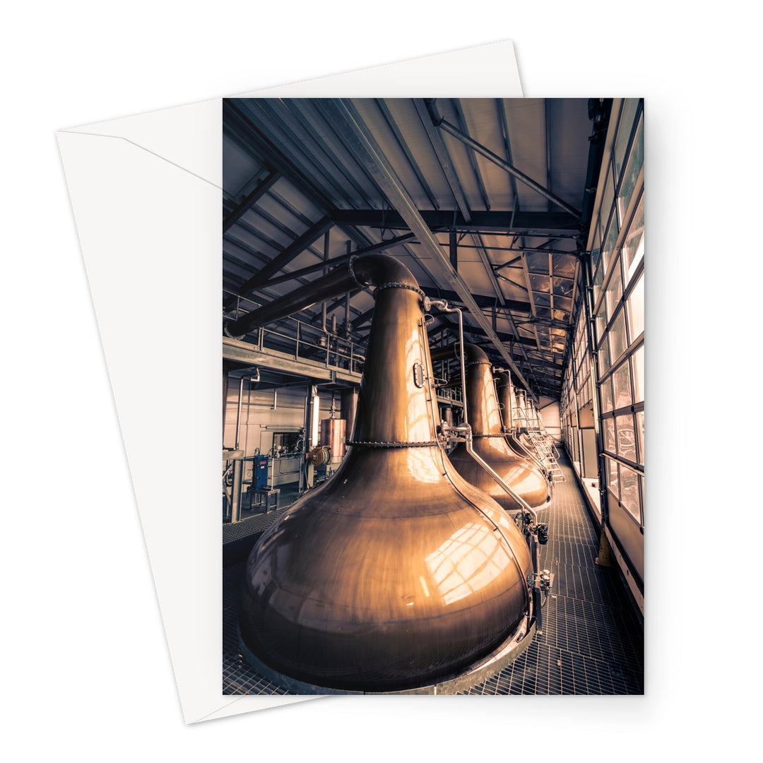 Glen Ord Distillery Stills Greeting Card A5 Portrait / 1 Card by Wandering Spirits Global