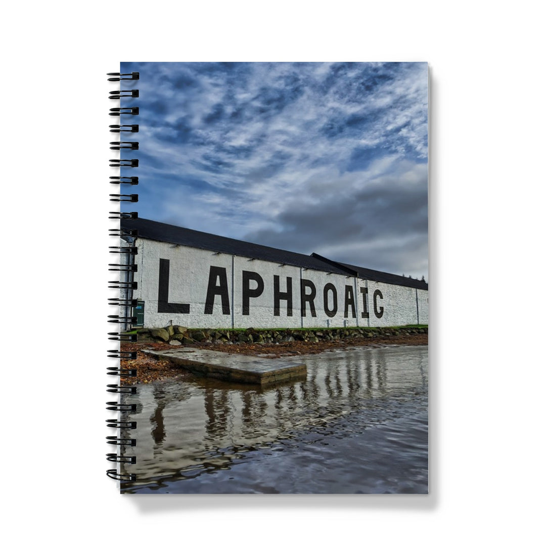 Laphroaig Distillery Warehouse Full Colour Notebook A5 / Graph by Wandering Spirits Global