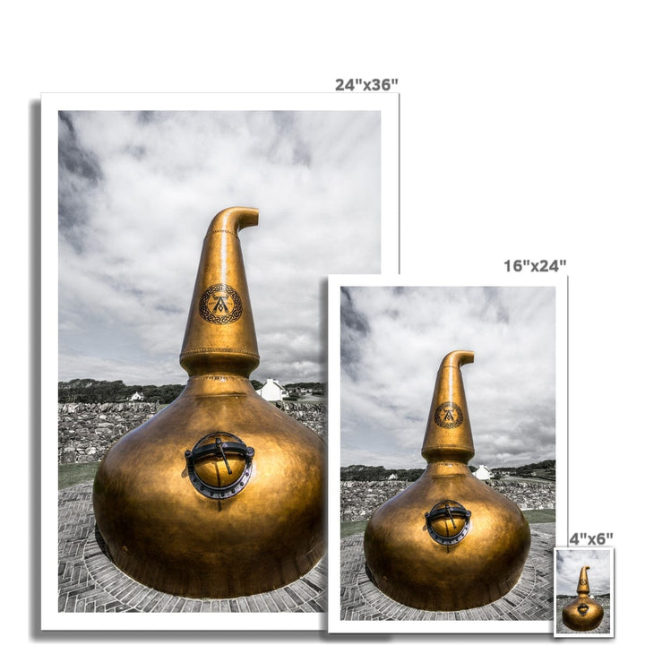 Ardbeg Still Garden Ornament Hahnemühle Photo Rag Print 4"x6" by Wandering Spirits Global