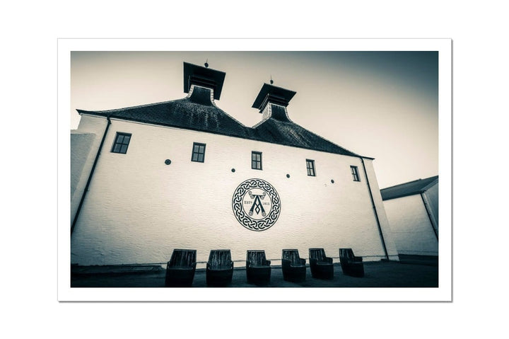 Ardbeg Distillery Pagoda Stacks Hahnemühle Photo Rag Print 12"x8" by Wandering Spirits Global