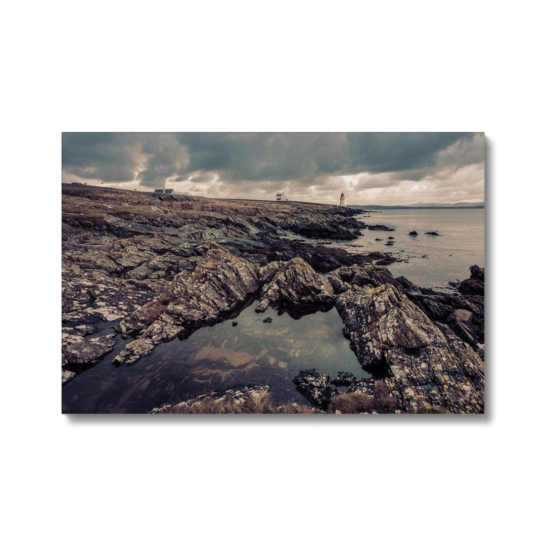 Loch Indaal Islay Winter Canvas 24"x16" / White Wrap by Wandering Spirits Global