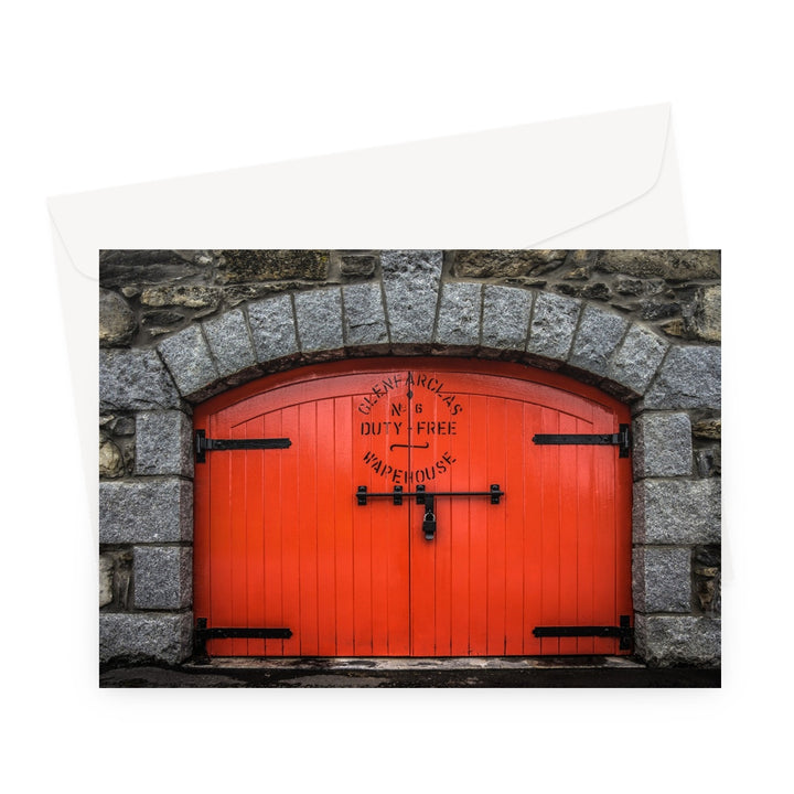 Glenfarclas Distillery Duty Free Warehouse 6 Greeting Card A5 Landscape / 1 Card by Wandering Spirits Global