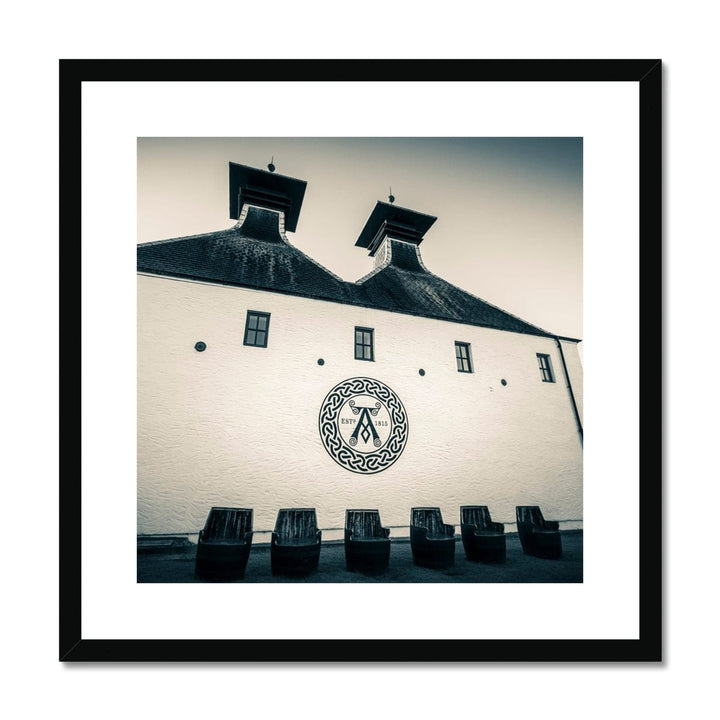 Ardbeg Distillery Pagoda Stacks Framed & Mounted Print by Wandering Spirits Global