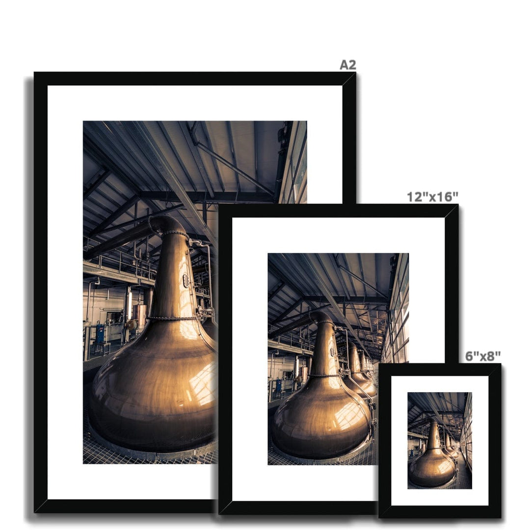 Glen Ord Distillery Stills Framed & Mounted Print 6"x8" / Black Frame by Wandering Spirits Global