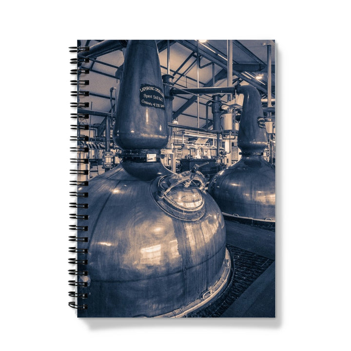 Spirit and Wash Stills Laphroaig Distillery Purple Toned Notebook A5 / Graph by Wandering Spirits Global