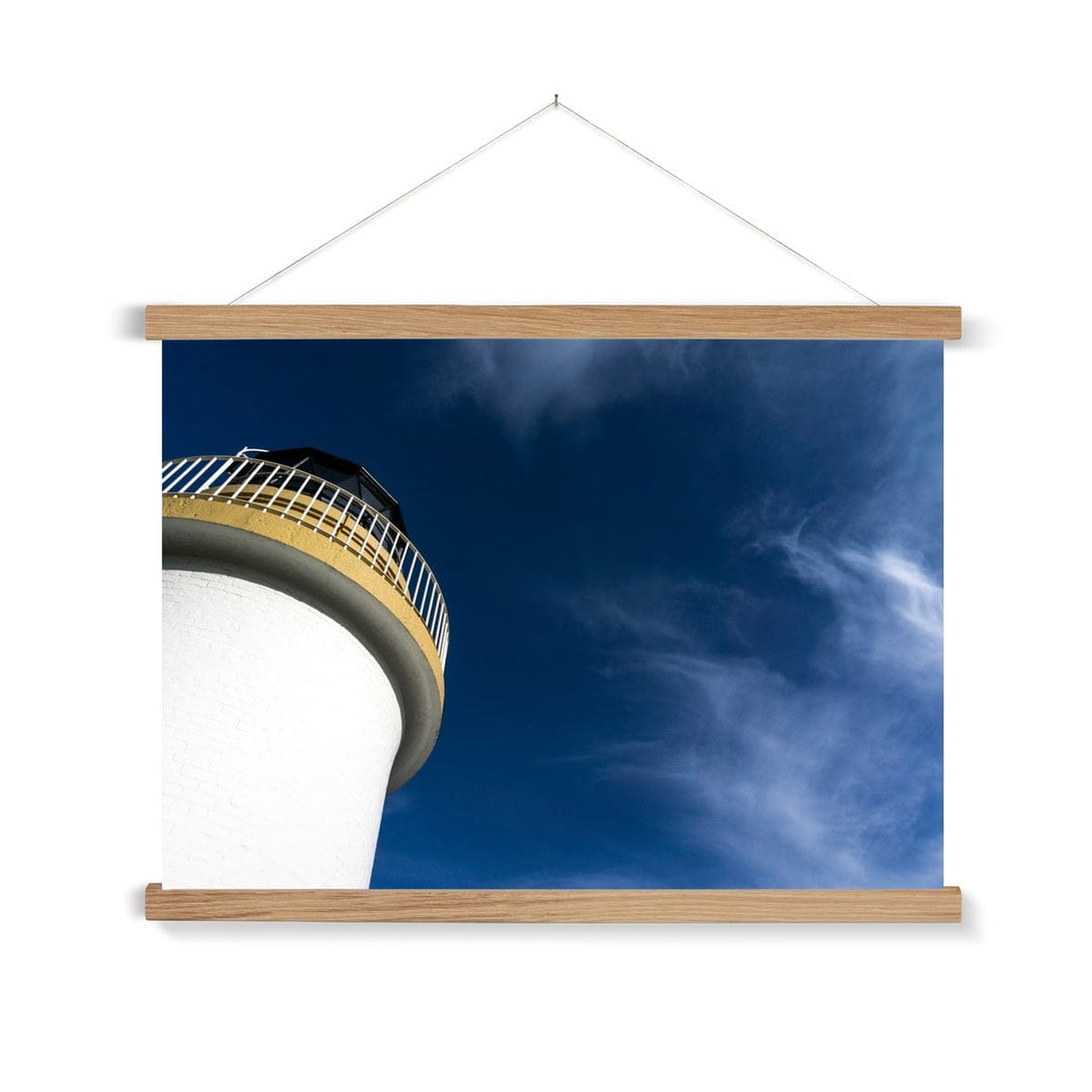 Port Charlotte Lighthouse Art Print with Hanger A3 Landscape / Natural Frame by Wandering Spirits Global