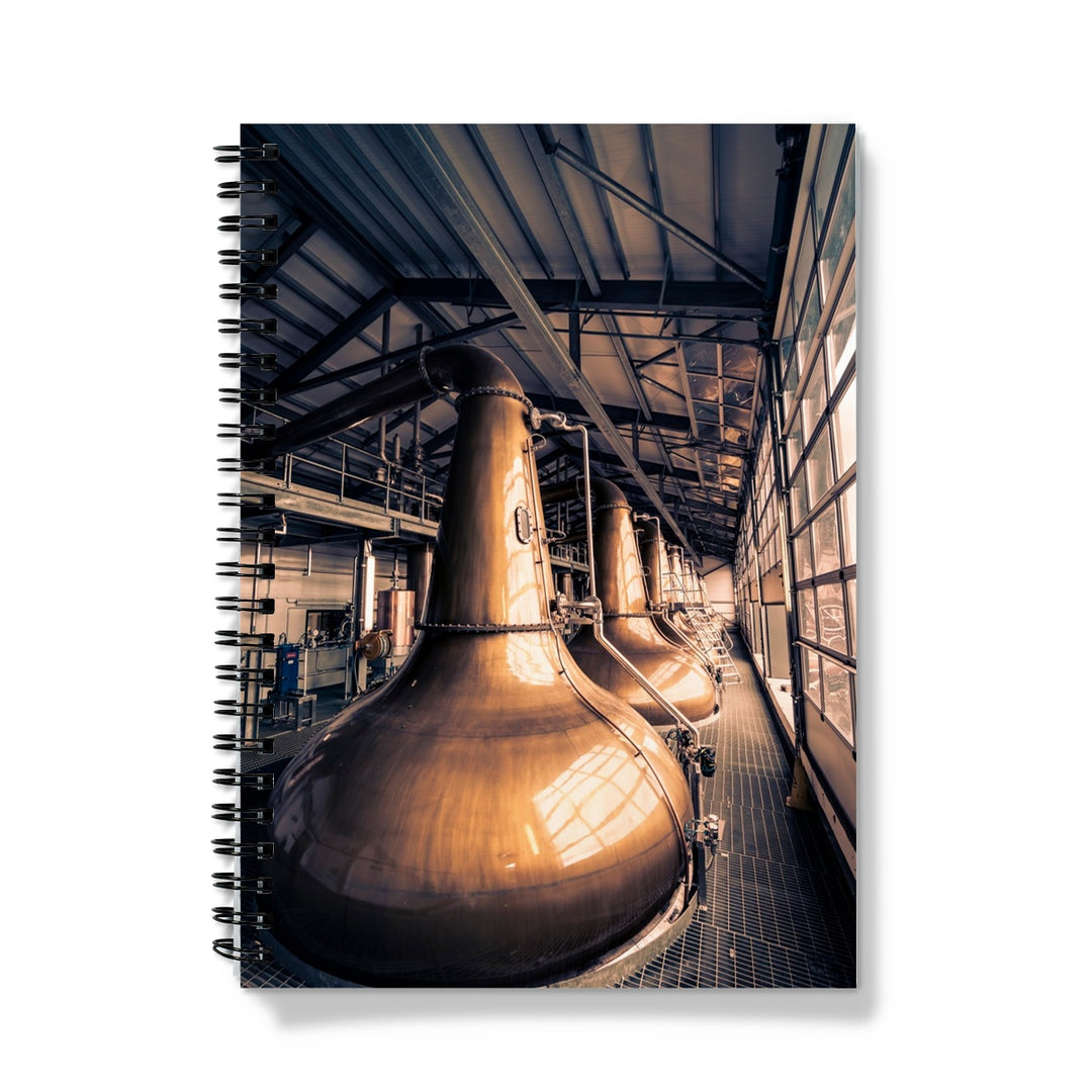 Glen Ord Distillery Stills Notebook A5 / Graph by Wandering Spirits Global