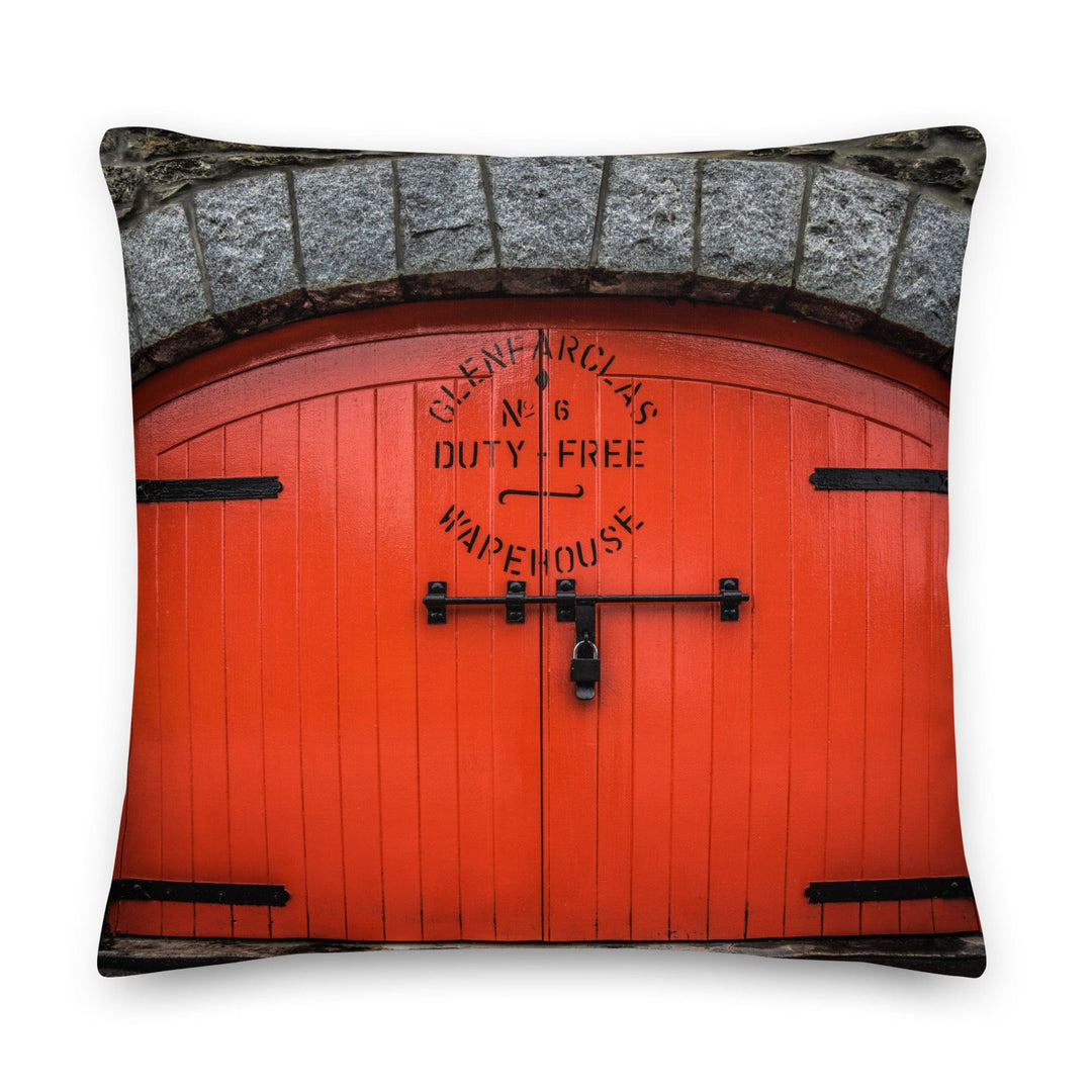 Glenfarclas Warehouse 6 Premium Pillow 22″×22″ / Cover Only by Wandering Spirits Global