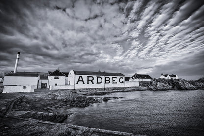 Ardbeg Distillery Black and White Hahnemühle Photo Rag Print