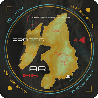 Ardbeg Islay Map Coaster