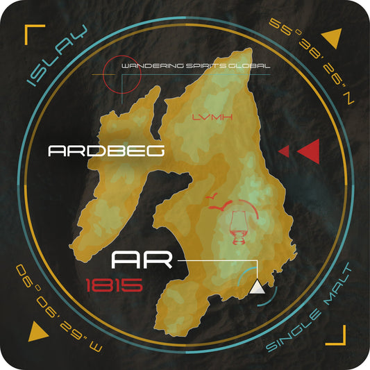 Ardbeg Islay Map Coaster