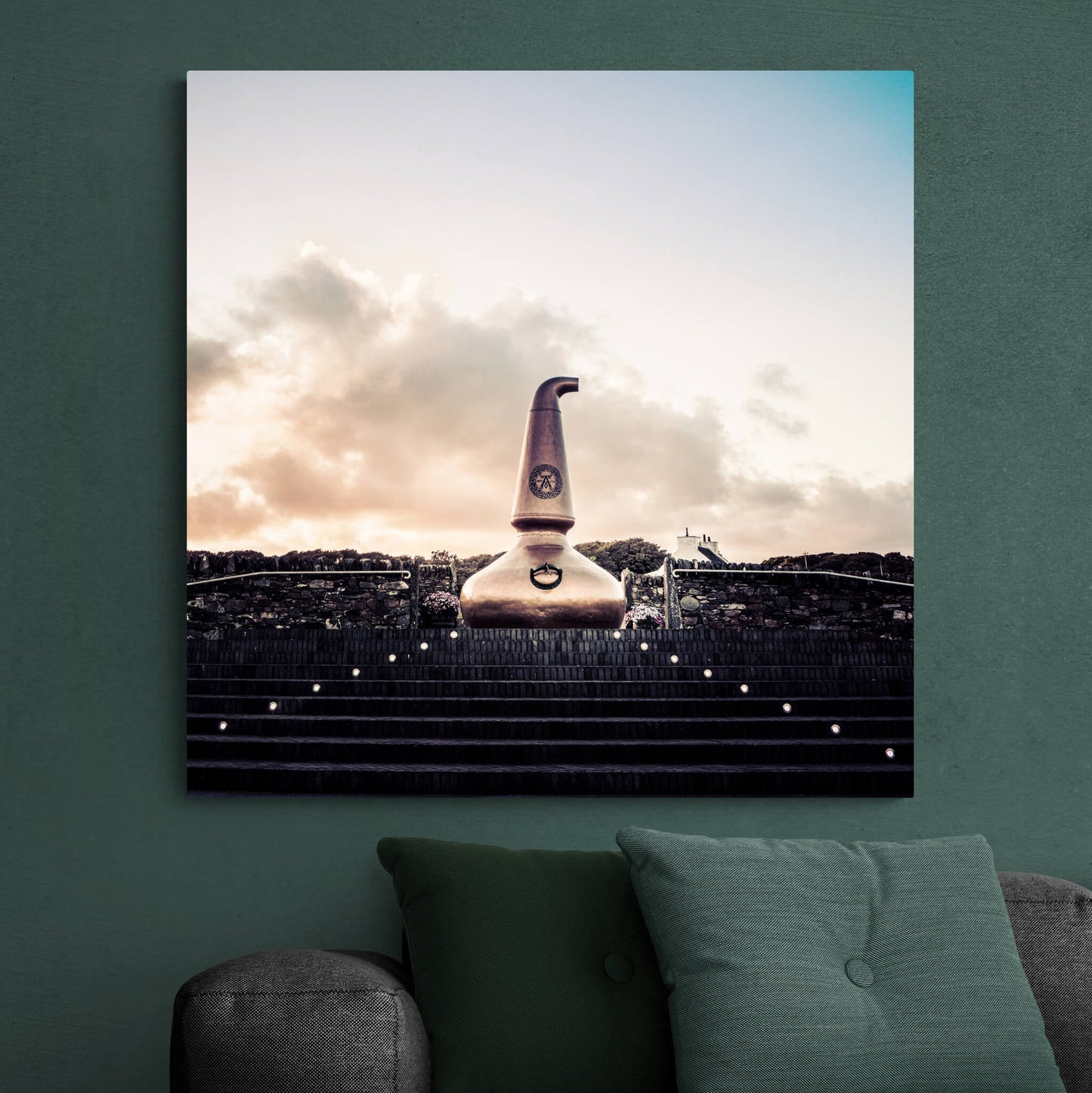 Ardbeg Still At Sunset Canvas 32"x32" / White Wrap
