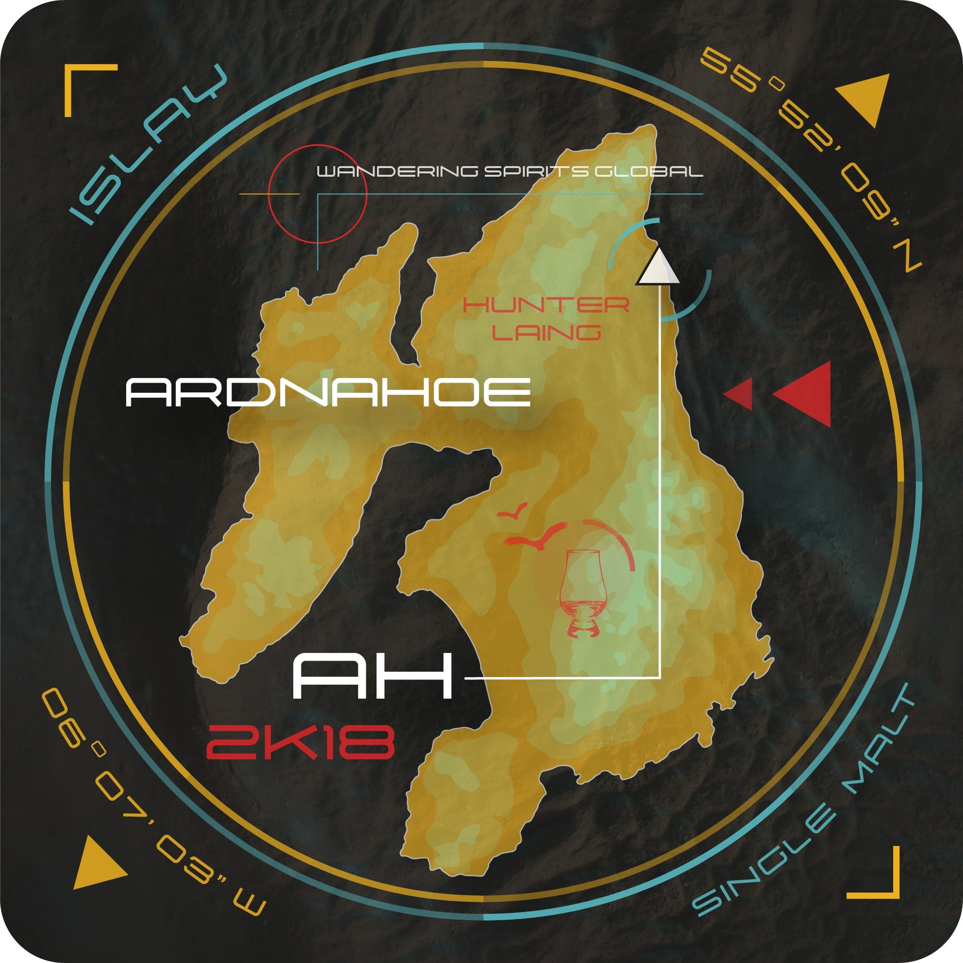Ardnahoe Islay Map Coaster