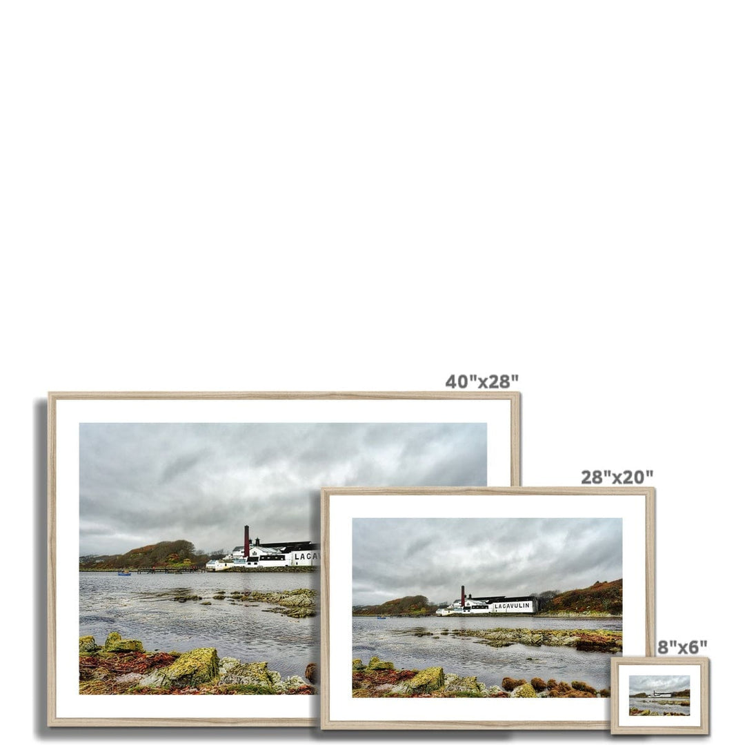 Lagavulin Distillery Soft Colour Framed & Mounted Print by Wandering Spirits Global