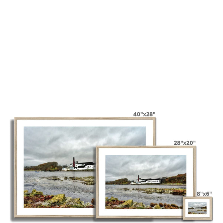 Lagavulin Distillery Soft Colour Framed & Mounted Print by Wandering Spirits Global