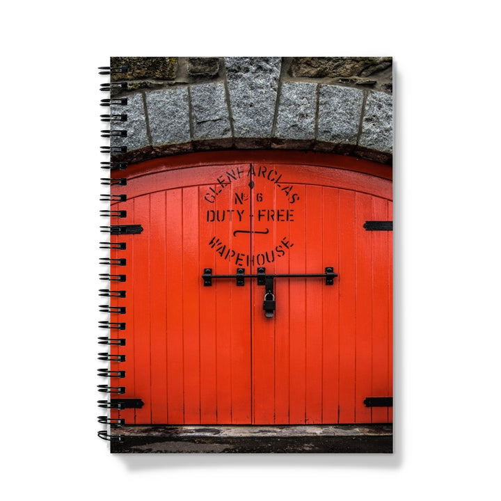 Glenfarclas Distillery Duty Free Warehouse 6 Notebook A5 / Graph by Wandering Spirits Global