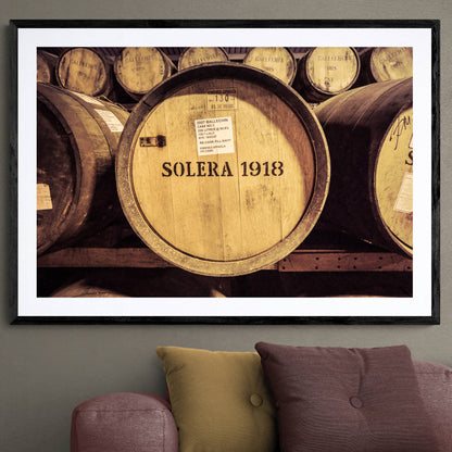 Ballechin 2007 Solera Cask Framed & Mounted Print 40"x28" / Black Frame