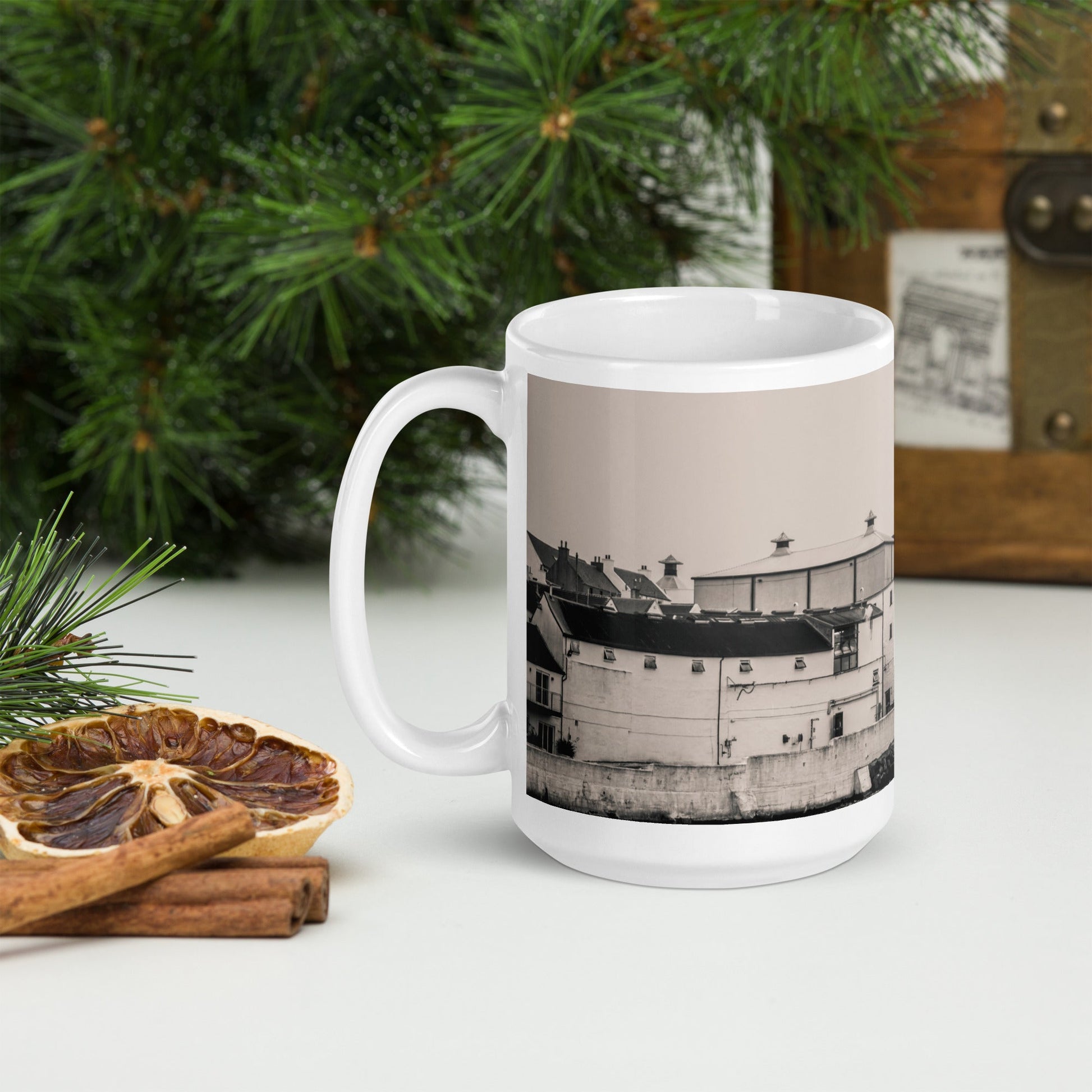 Bowmore Black and White Mug