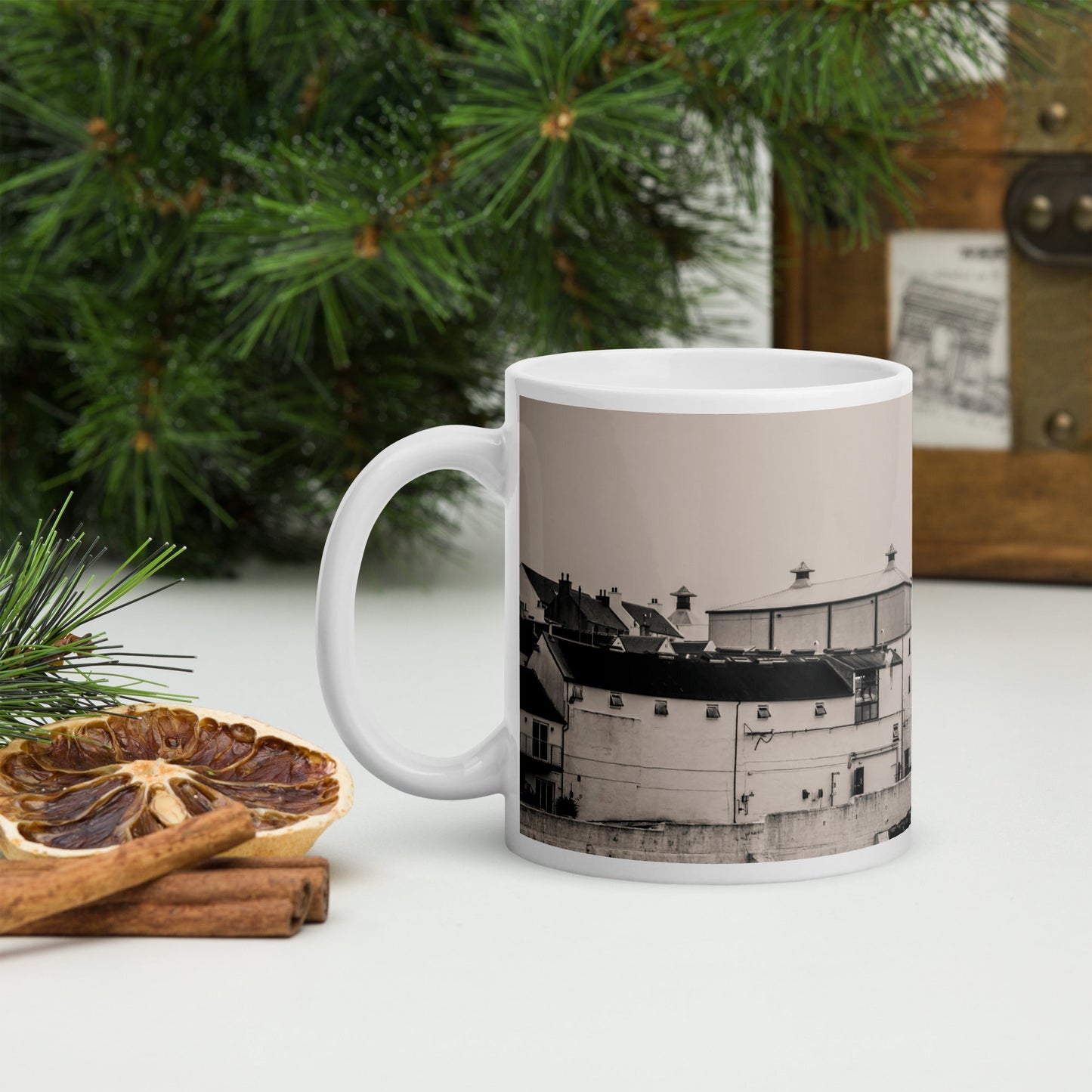 Bowmore Black and White Mug