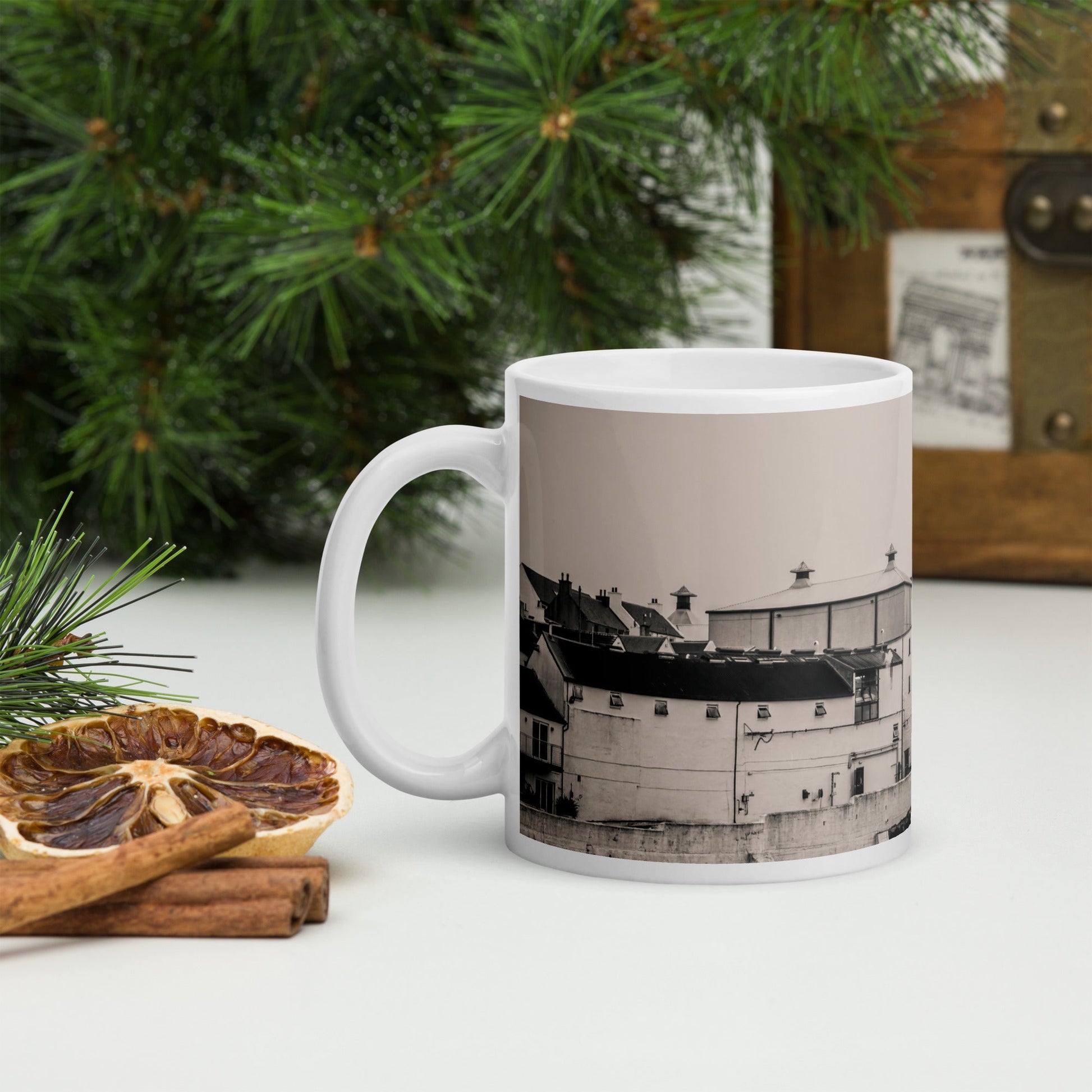 Bowmore Black and White Mug