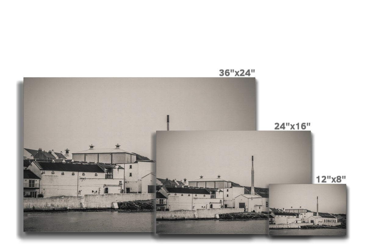 Bowmore Distillery Black and White Canvas