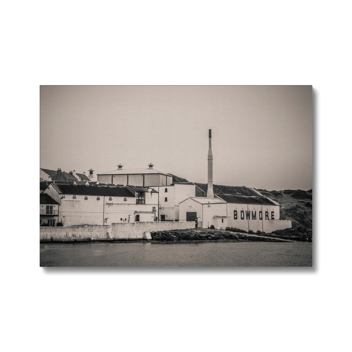 Bowmore Distillery Black and White Canvas