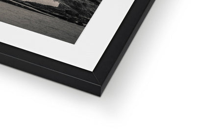 Bowmore Distillery Black and White Framed & Mounted Print