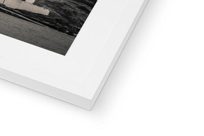 Bowmore Distillery Black and White Framed & Mounted Print