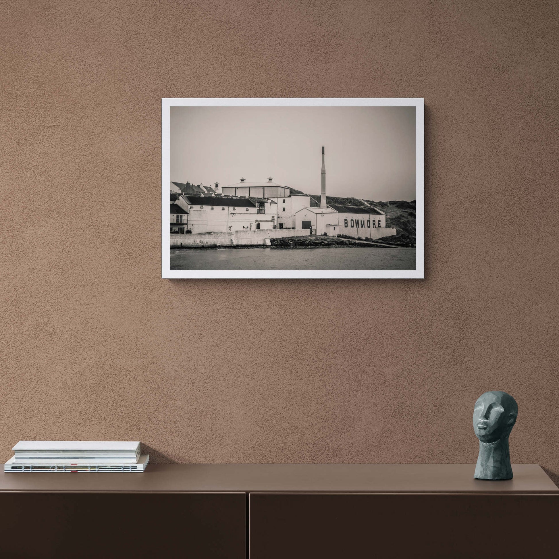 Bowmore Distillery Black and White Hahnemühle Photo Rag Print A2 Landscape