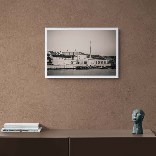 Bowmore Distillery Black and White Hahnemühle Photo Rag Print A2 Landscape