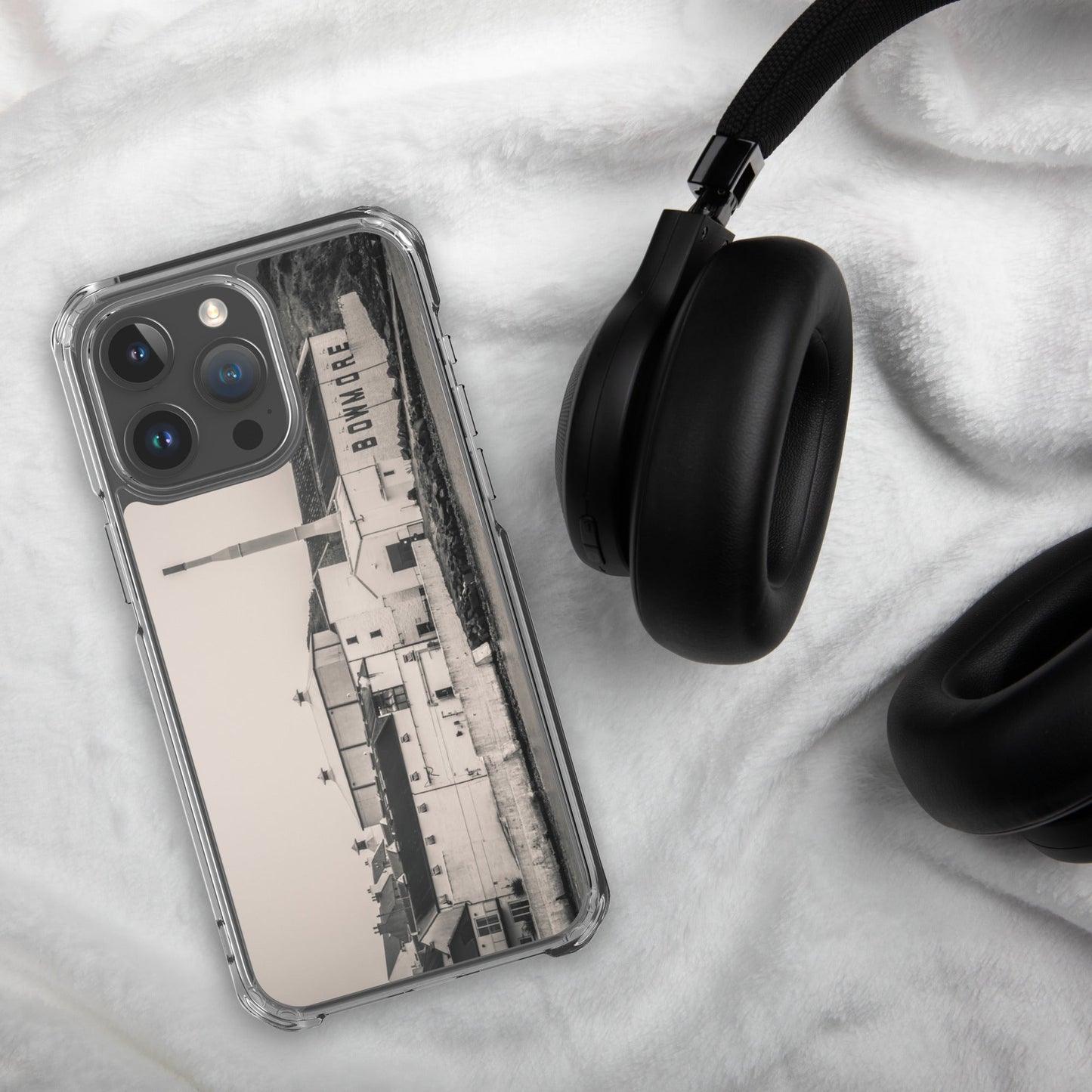 Bowmore Distillery Black White Clear Case for iPhone®